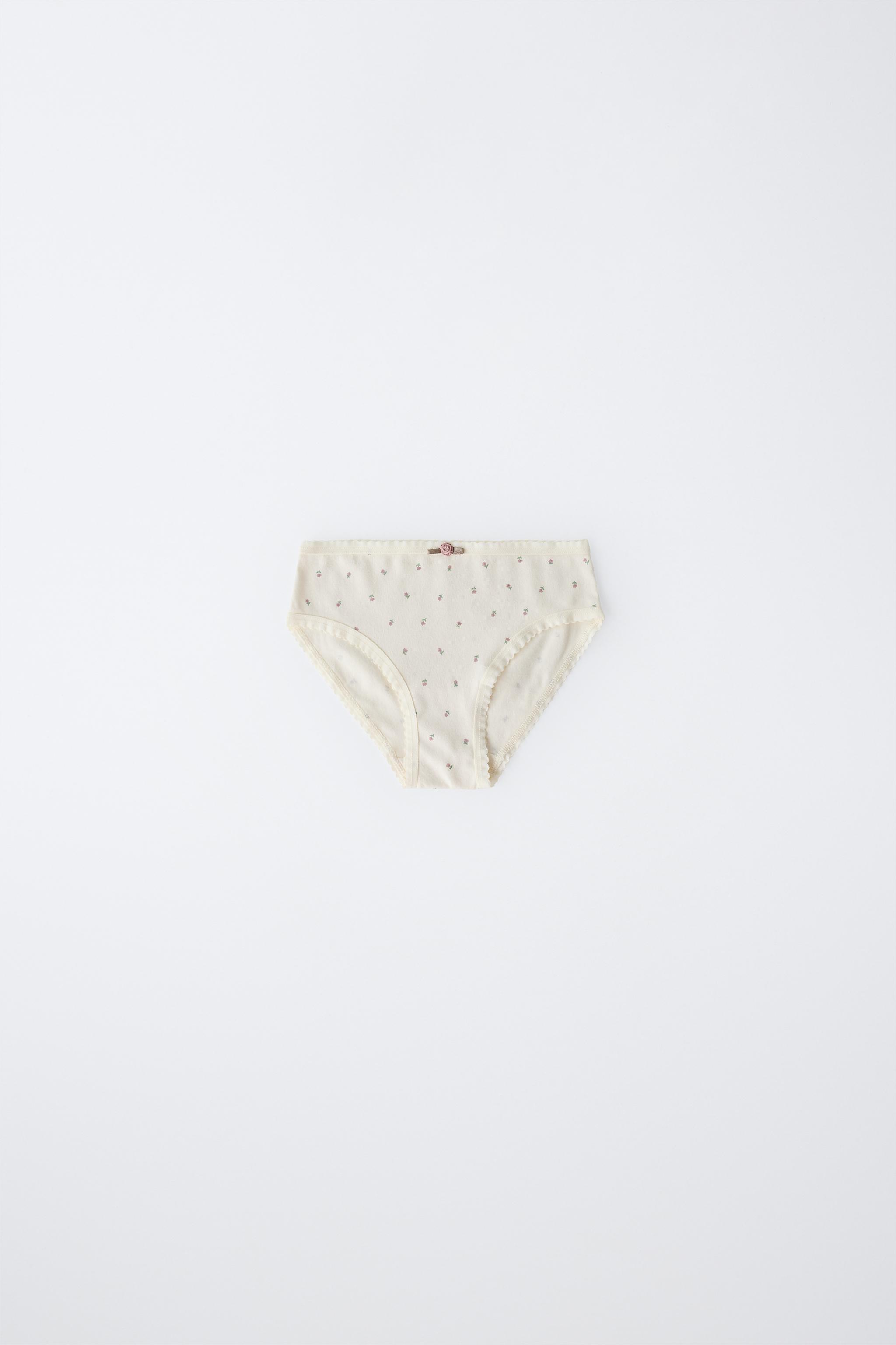 1 1/2-6 ANS / LOT DE SIX CULOTTES IMPRIMÉ PETITES FLEURS